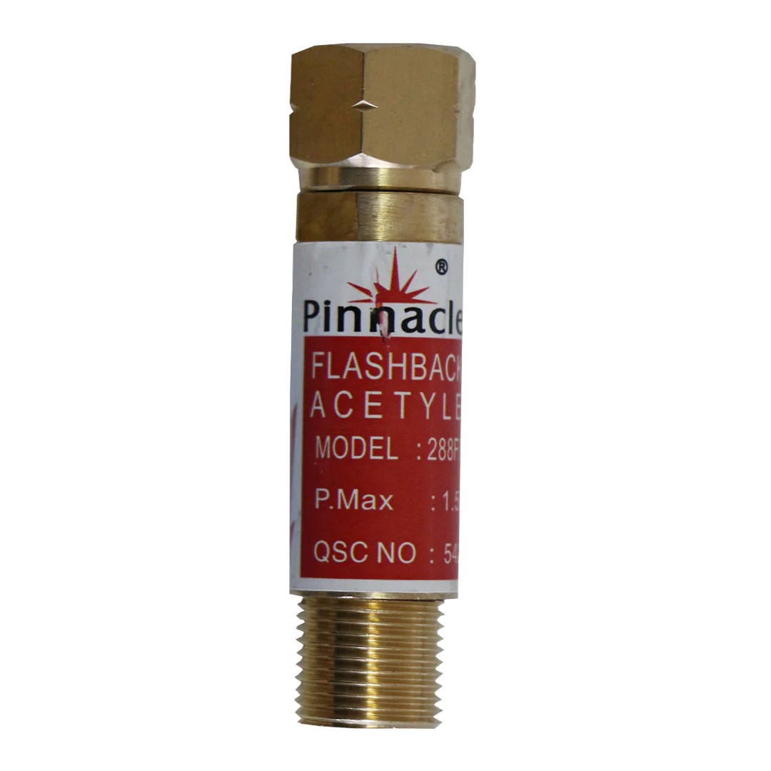 Flash Back Arrester    ( Acetylene Regulator )  Brass, 3/8"