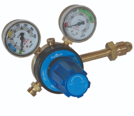 Multi Stage Oxygen Regulator  Brass Bonnet - EN2503