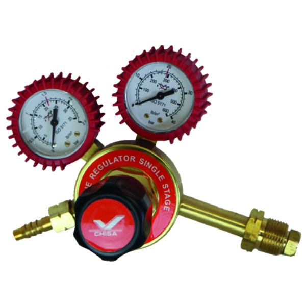 Single Stage Acetylene Regulator Brass Bonnet - EN2503