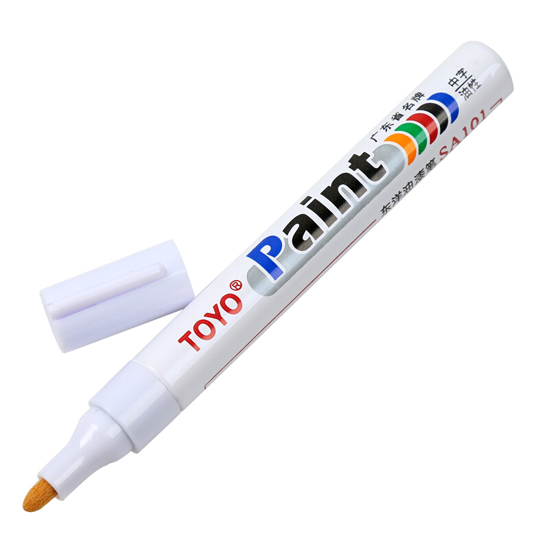 TOYO paint marker pen White, Yellow, Red